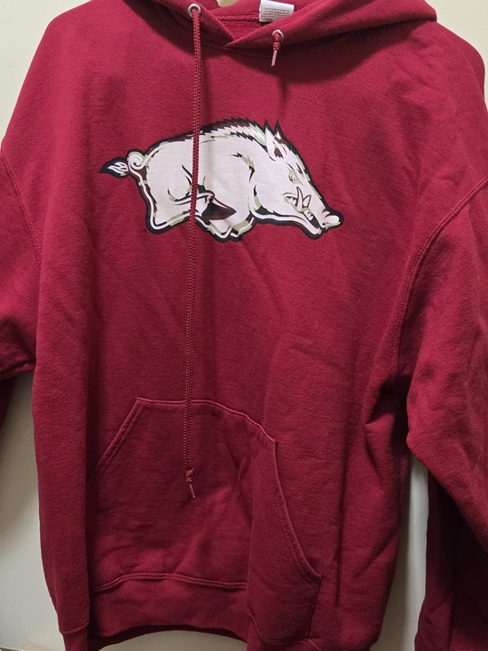 Russell Athletic Other - Russell Athletic Maroon Pullover Hoodie with White Logo
